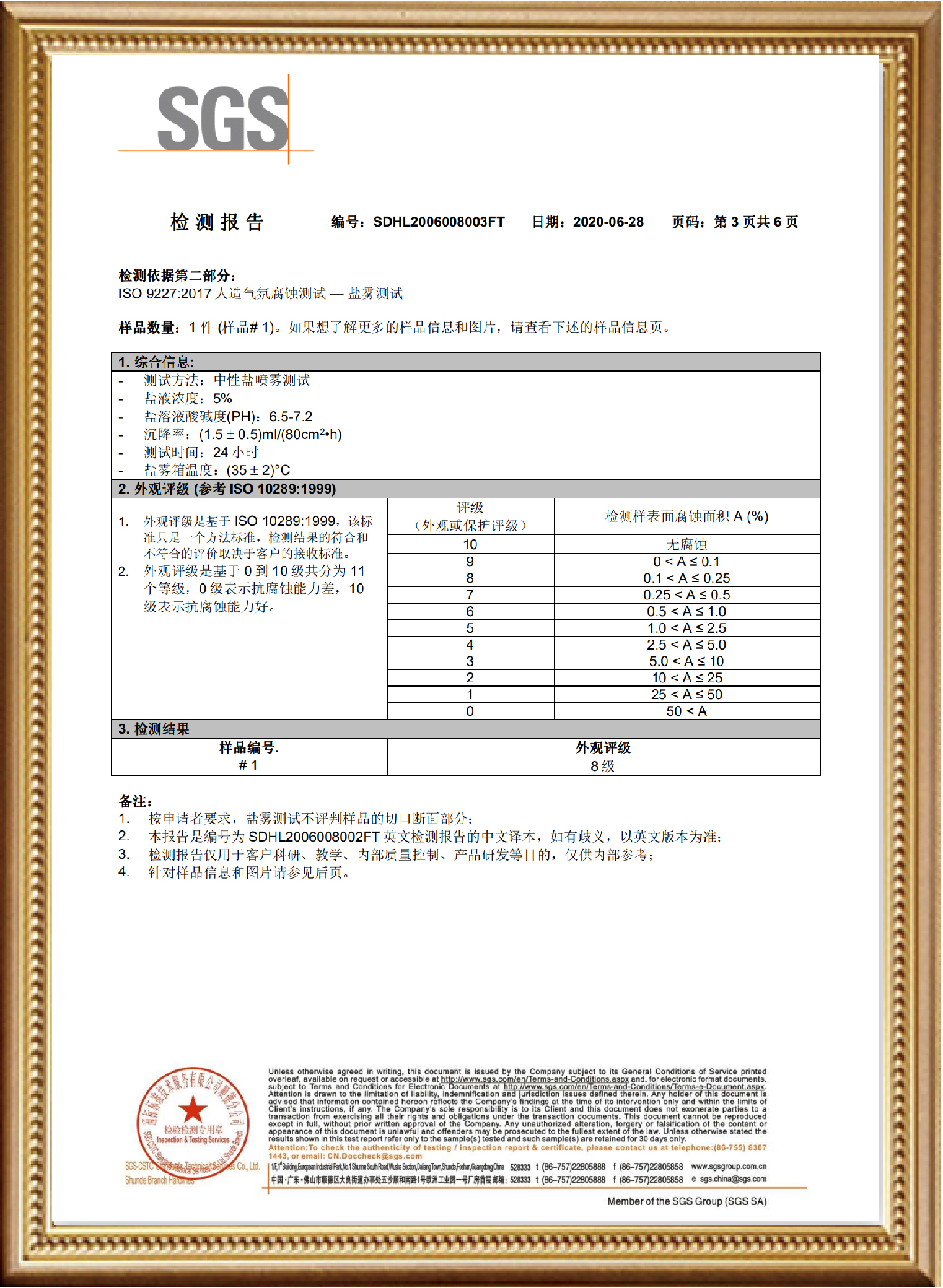 半拉出阻尼隐藏轨检测报告